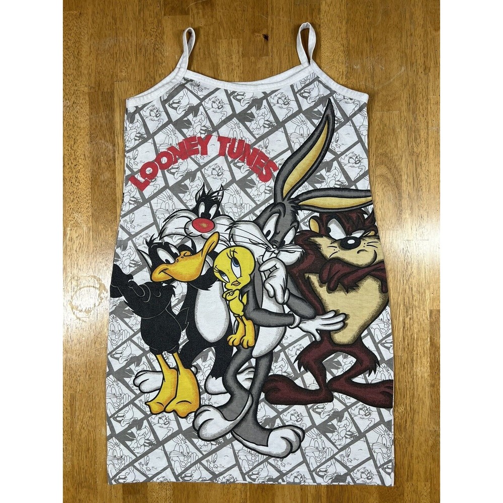 Pink Lady Warner Bros Bugs Bunny VTG 90s Looney Tunes Y2K Women’s Basketball AOP